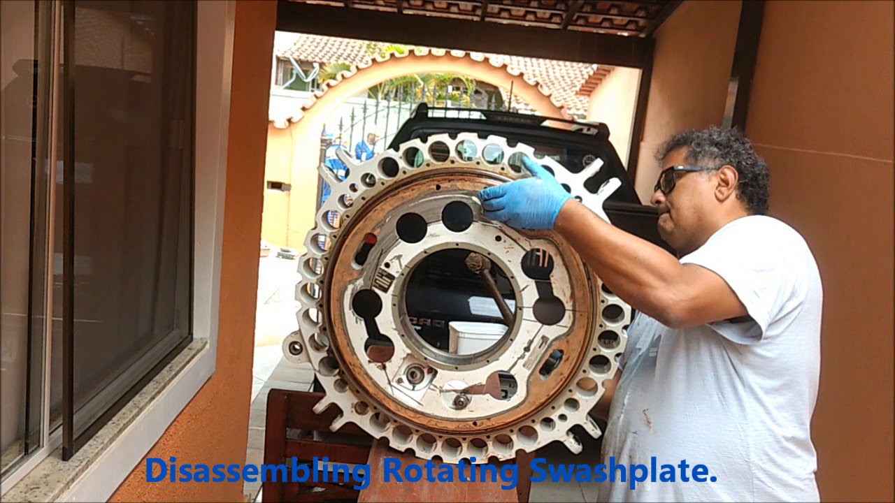 HELICOPTER S 76 SWASHPLATE DISASSEMBLY OJT