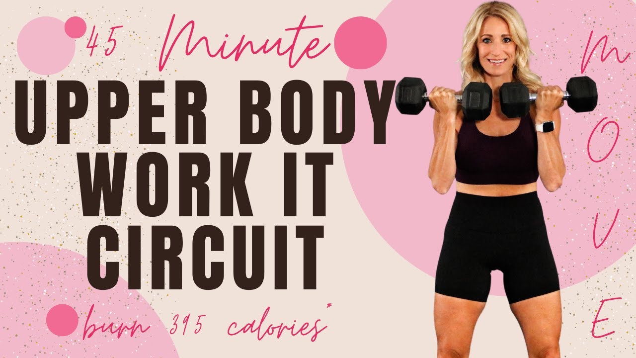 45 Minute Upper Body Work It Circuit | NO REPEATS | Low Impact Cardio and Strength Workout