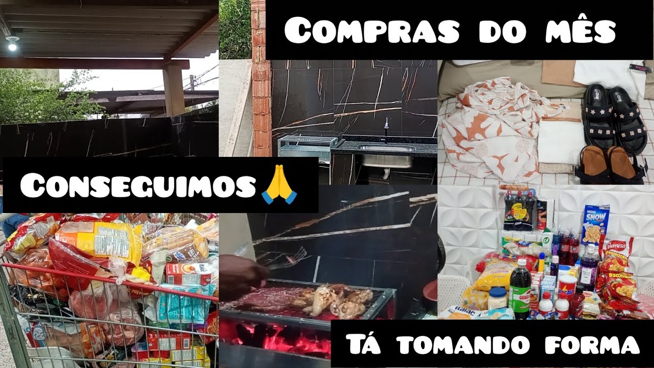 Telhamos a área gourmet/repondo as compras do mês/ tudo dando certo 🙏@roseliornellas7545 