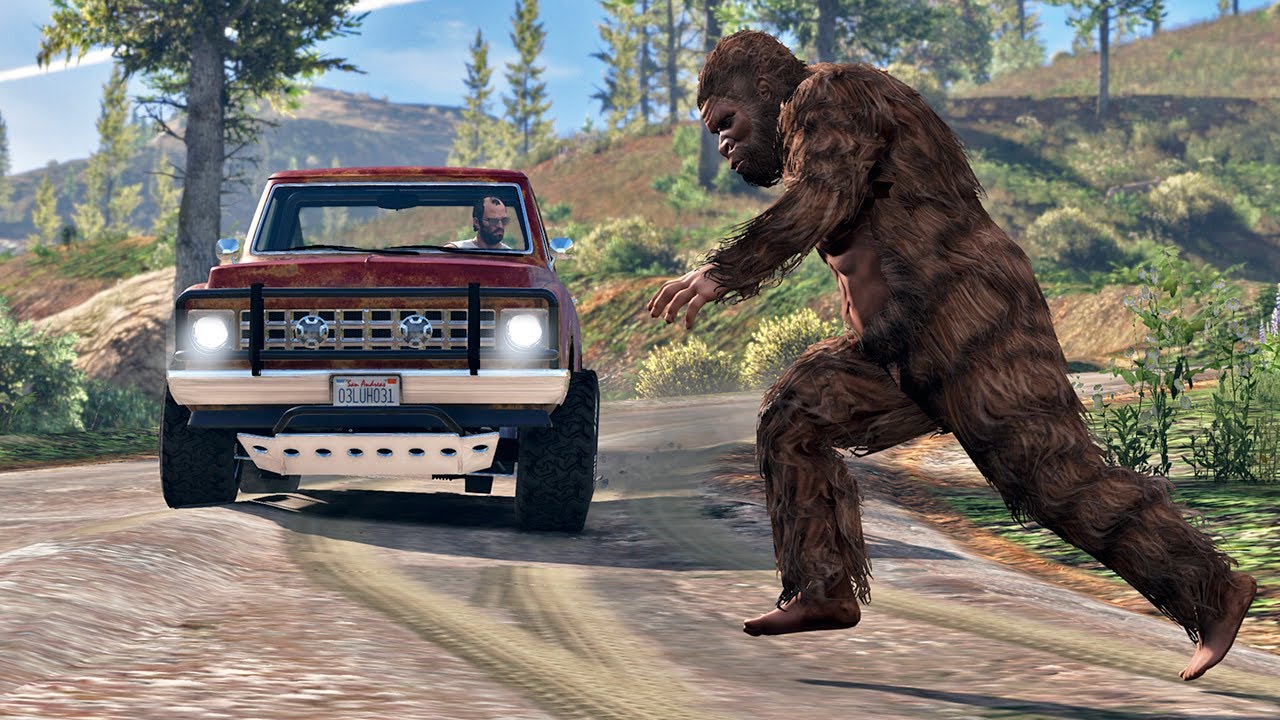 Trevor Hit a Bigfoot in the Woods - GTA 5 Short film