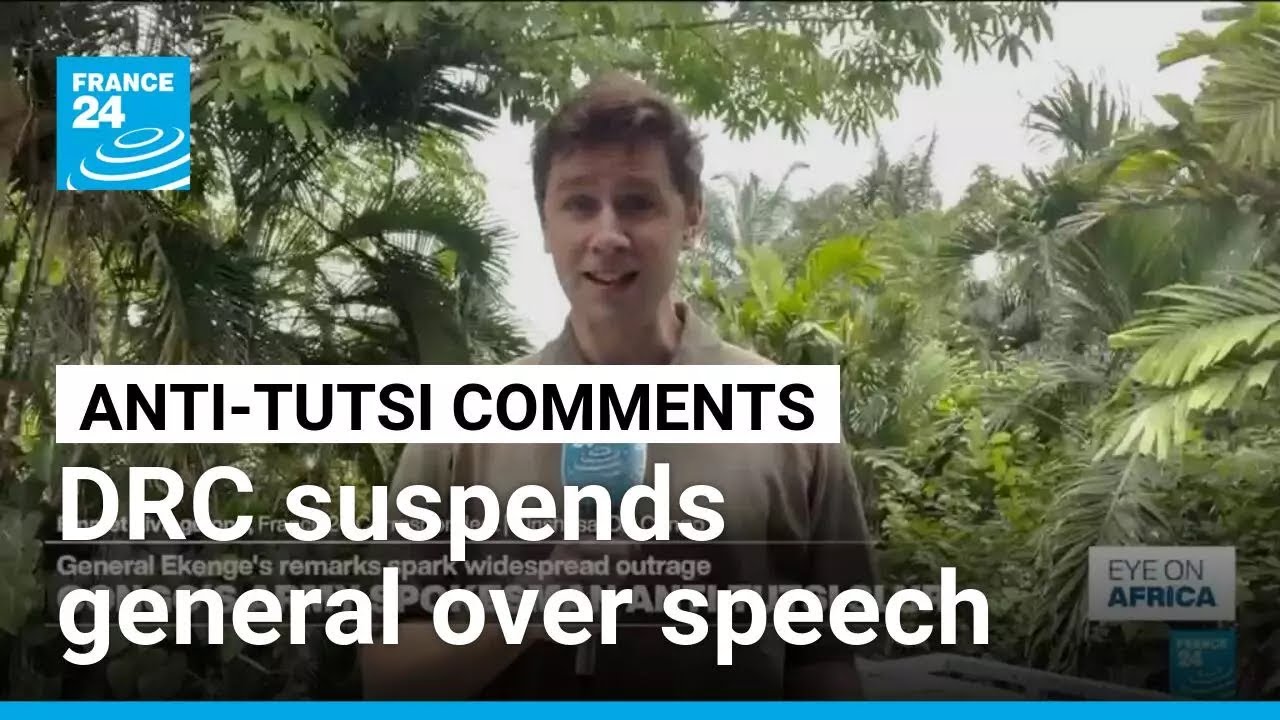 DRC army's spokesperson suspended after anti-Tutsi remarks during TV address &bull; FRANCE 24 English