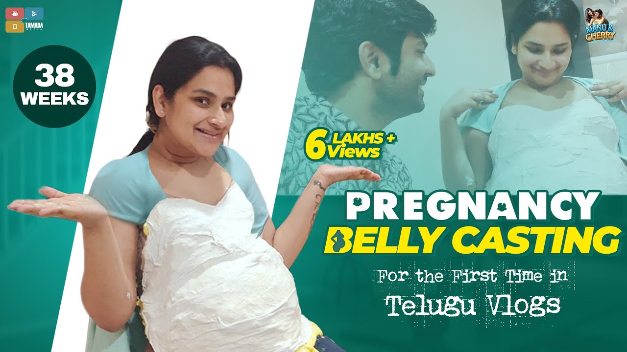 Belly Cast in My 38 Weeks Pregnancy  || Husband Reaction on it || Manu and Cherry || Tamada Media