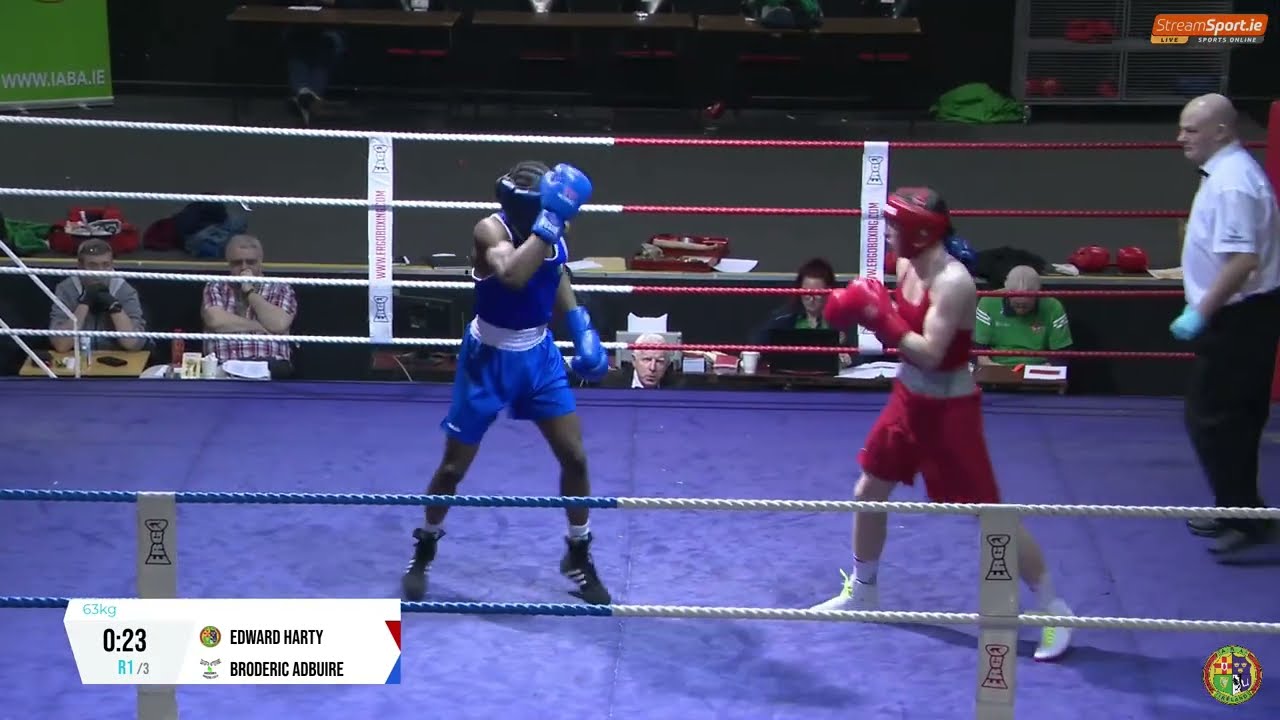 2024 National Junior 1 Championship: 63kg Edward Harty (Portlaoise) v Broderic Adbuire (Jobstown)