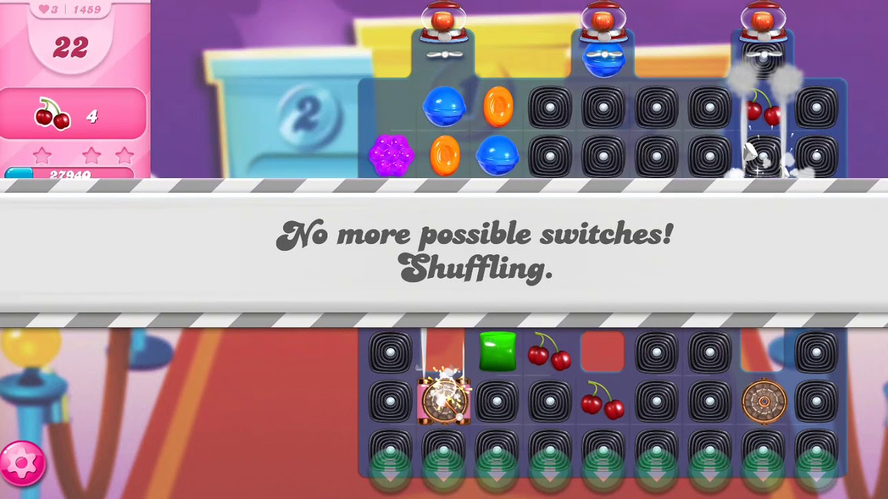Candy Crush Game Over: No More Possible Switches (landscape)