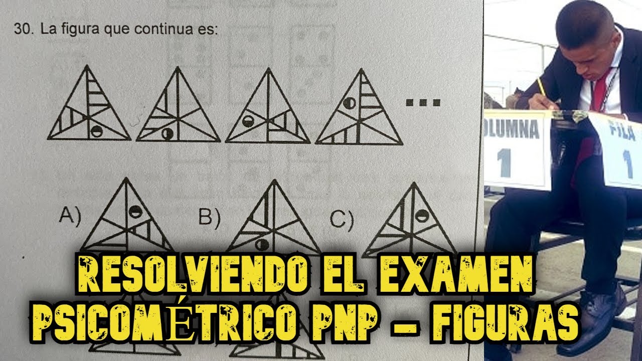 Resolviendo el examen PSICOMÉTRICO PNP |  FIGURAS