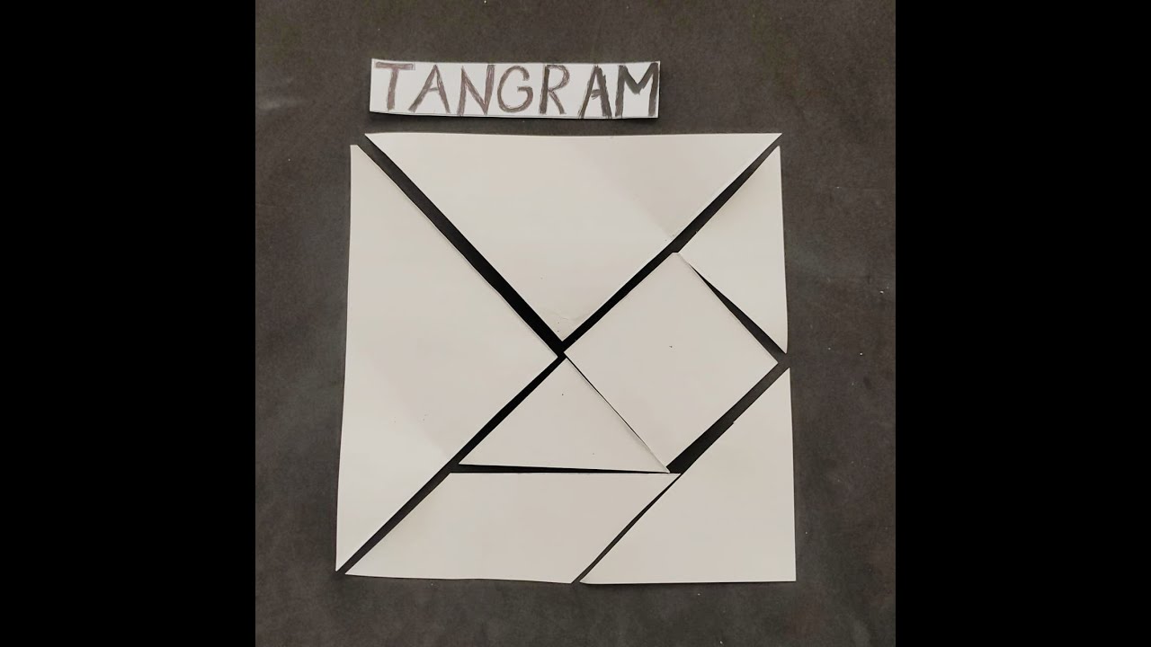How to make paper Tangram DIY home fun project for children.