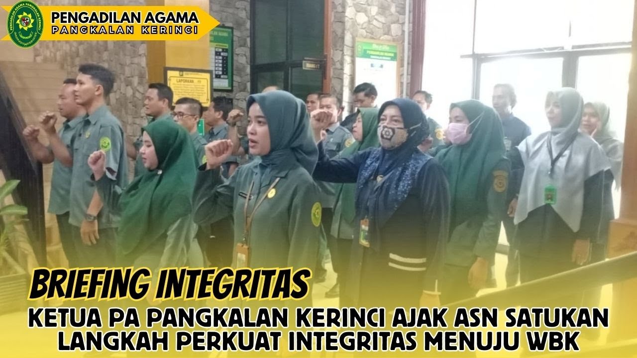 Ketua PA Pangkalan Kerinci Ajak ASN Satukan Langkah Perkuat Integritas Menuju WBK
