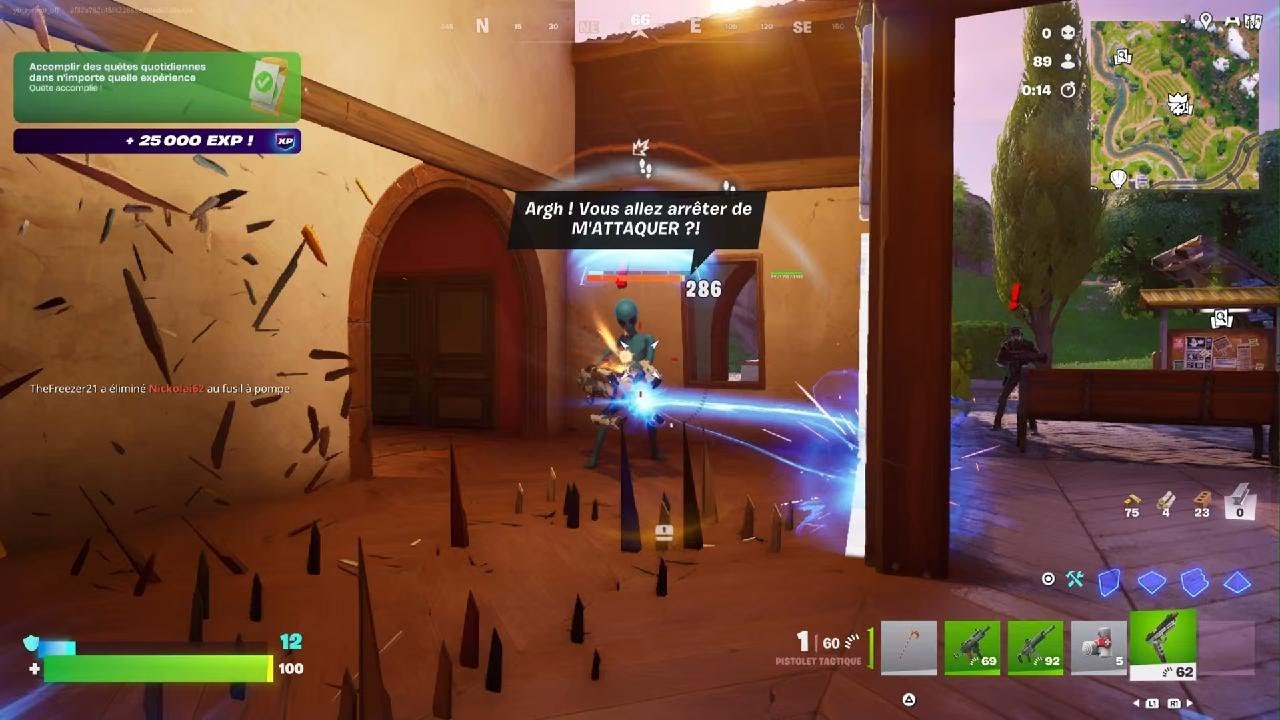 Faire top 1 avec des armes des boss sur fortnite