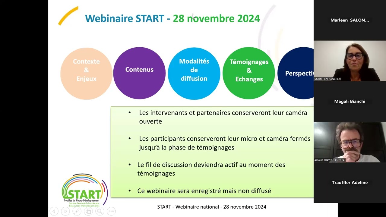 Webinaire de présentation du projet START : une aventure pédagogique collective, multipartenariale.