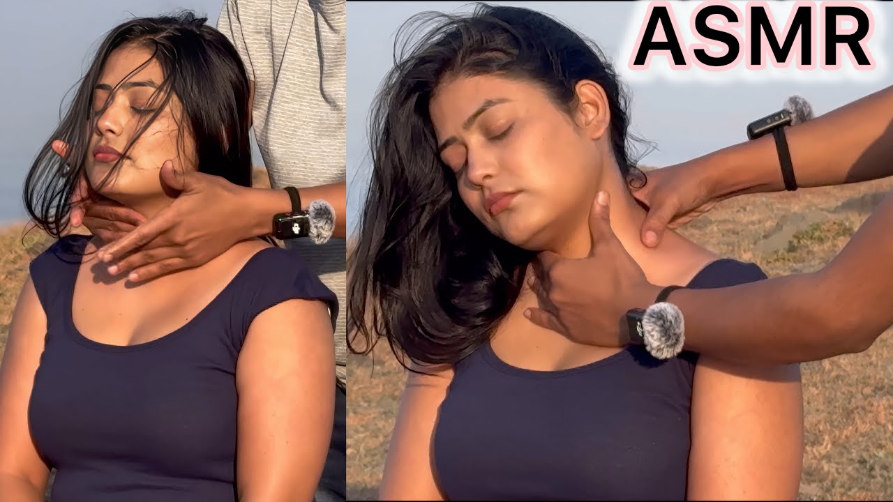 ASMR Body Massage in Nature 🌳 Soft Sounds & Deep Calm for Women | Relaxation & Stress Relief #asmr 
