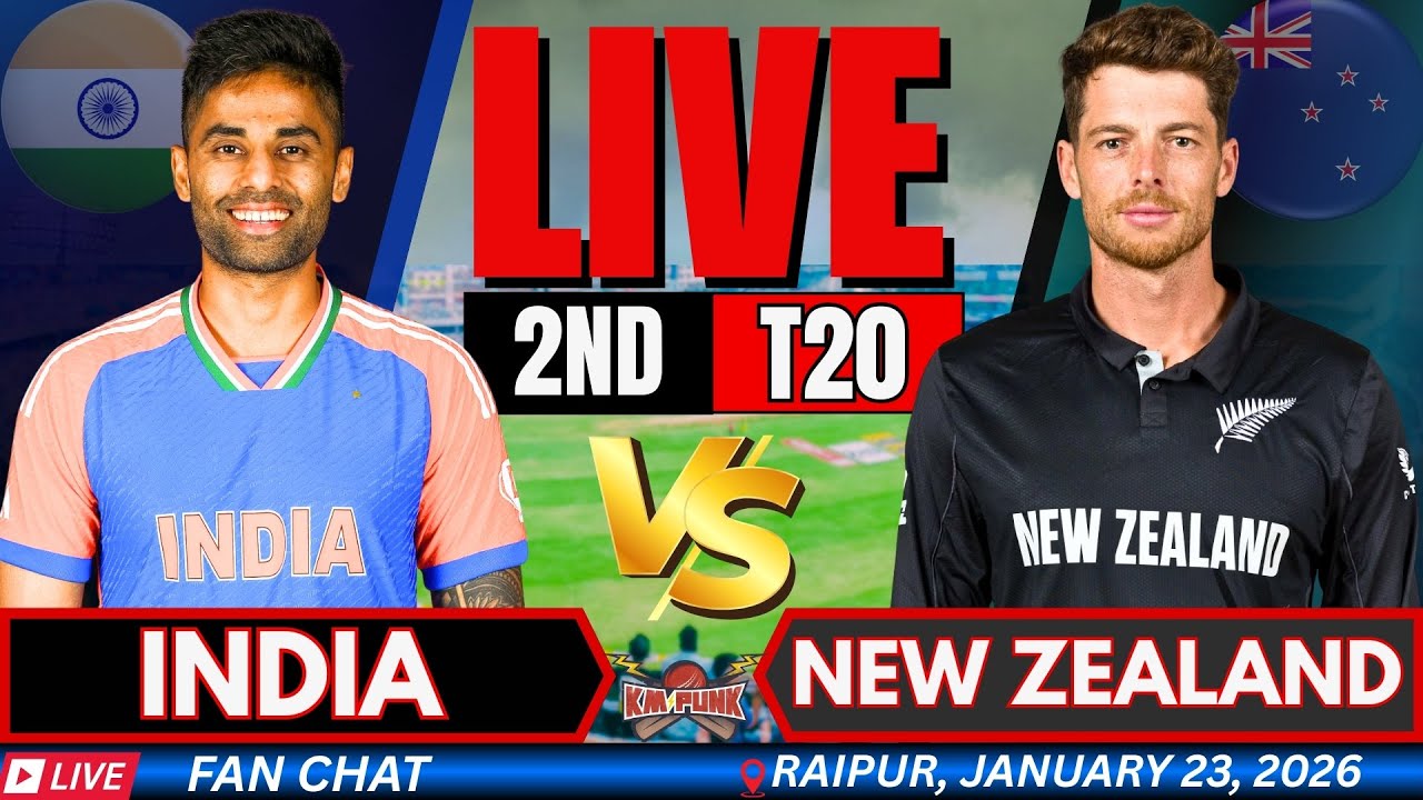 LIVE: India vs New Zealand 2ND t20 LIVE | Hindi Commentary • IND 🇮🇳 vs NZ 🇳🇿 Live Score & Commentary