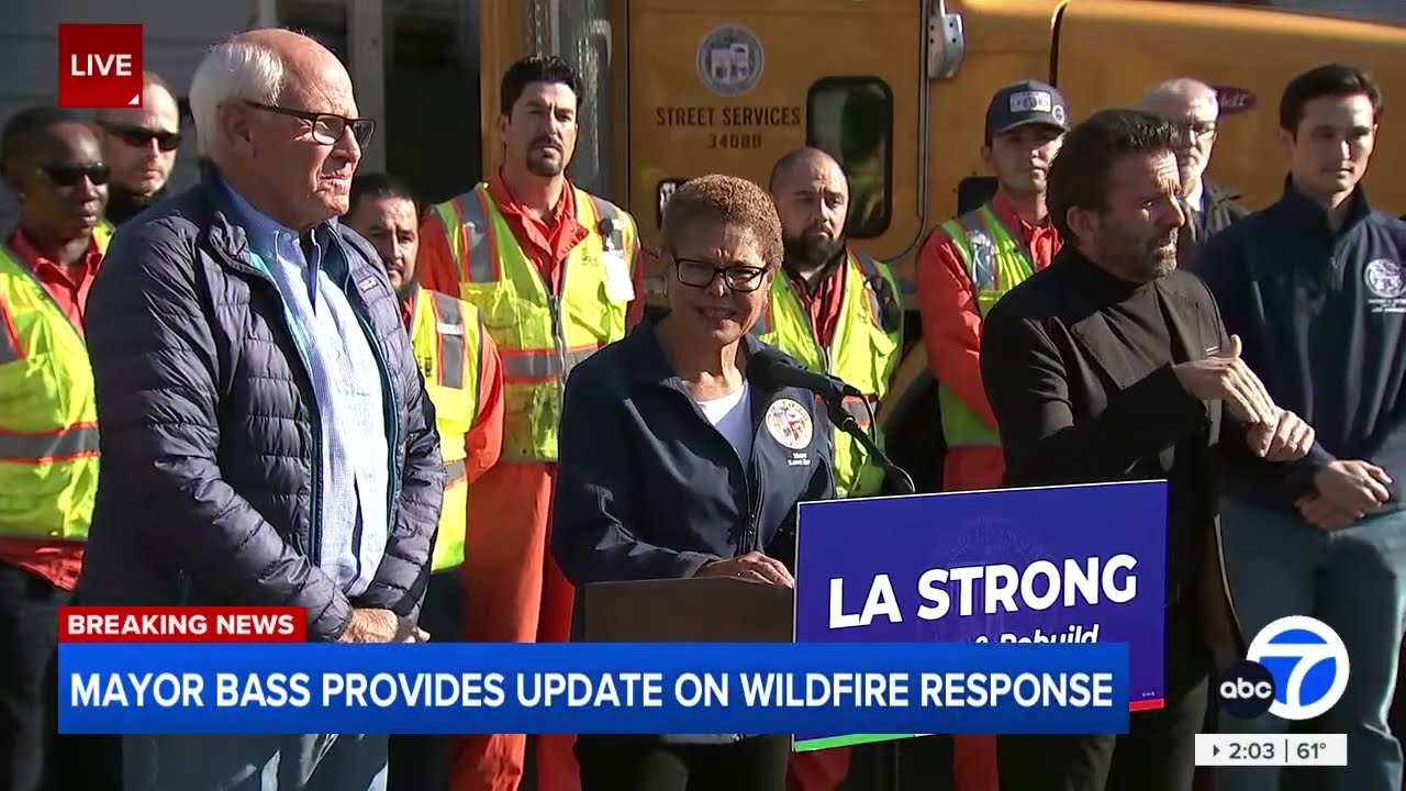 FULL: Mayor Bass announces LA fire recovery efforts