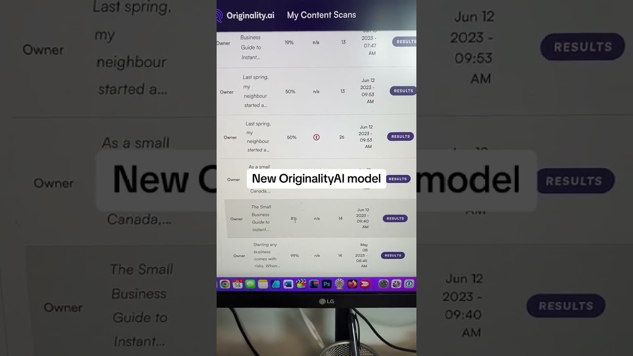 Originality AI has a new model | AI detector tools