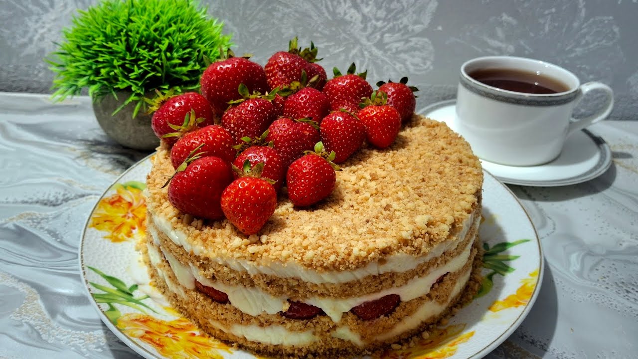ТОРТ Без ВЫПЕЧКИ и Без ДУХОВКИ ПОДПИСЫВАЙТЕСЬ #торт #торты #video #youtube #cake #cakes #new #top