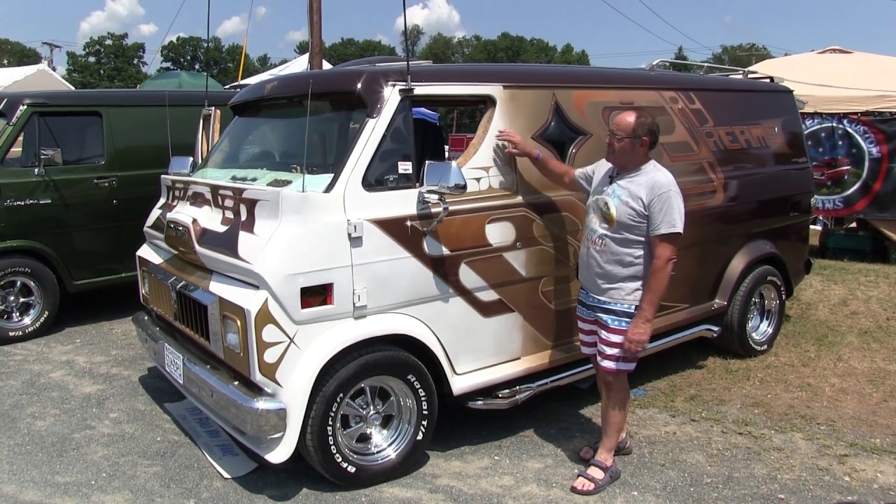 1971 Ford Van Without a Steering Wheel.