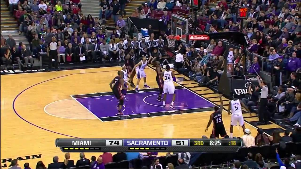 Mario Chalmers career high 34 points (10 3 pointers) vs Kings full highlights 01/12/2013 HD