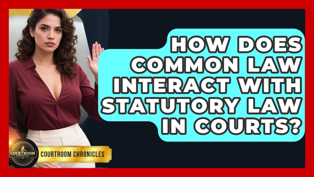 How Does Common Law Interact With Statutory Law In Courts? - Courtroom Chronicles