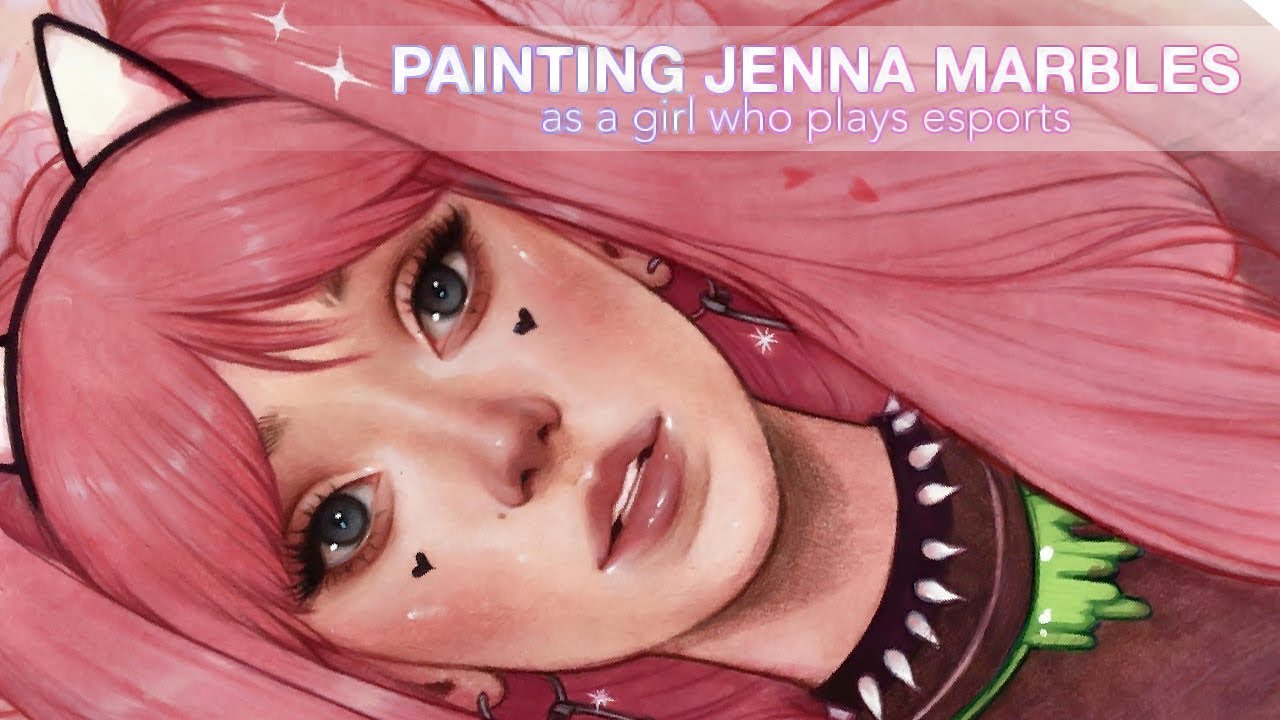 Painting Jenna Marbles as a girl who plays Esports
