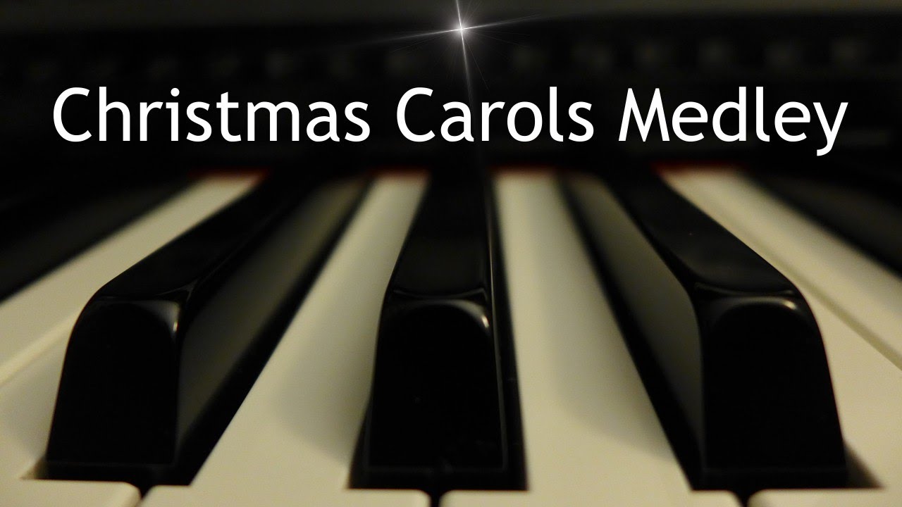 Christmas Carols Medley - 5 piano instrumental carols with lyrics
