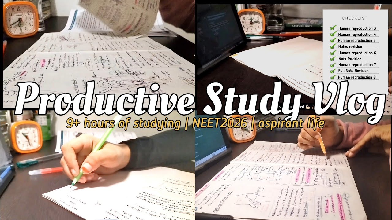 48 hours of studying for NEET exam 📑 | NEET 2026 Study Vlog ✒️🧑🏻‍🎓 