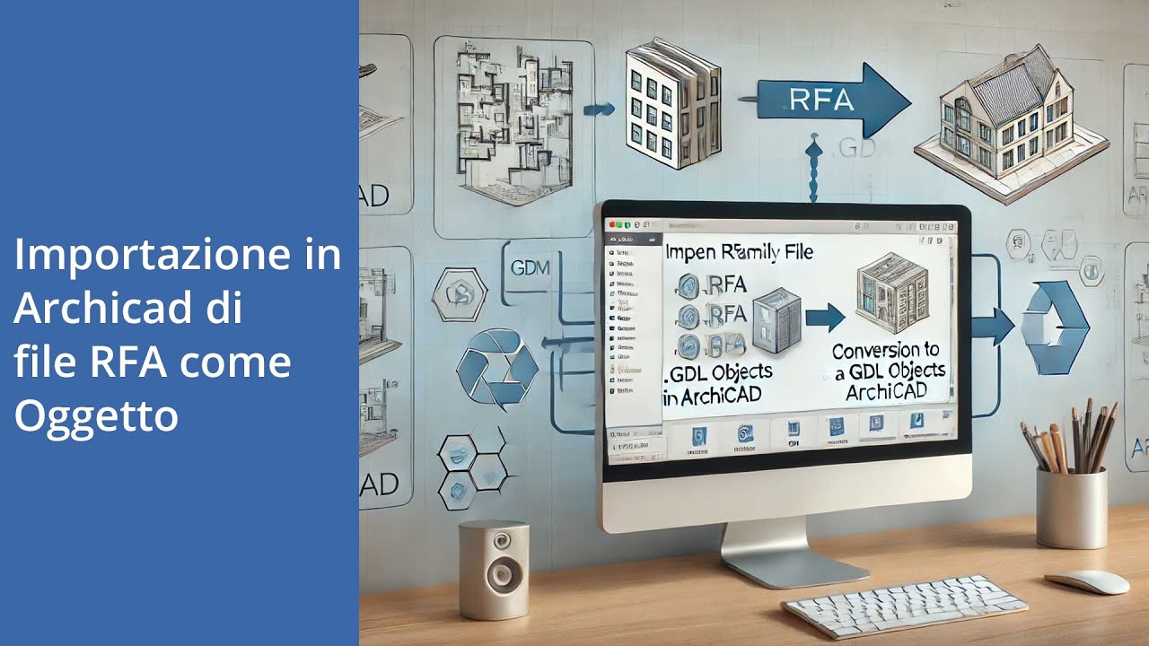 Importare in Archicad file RFA come Oggetto di Libreria