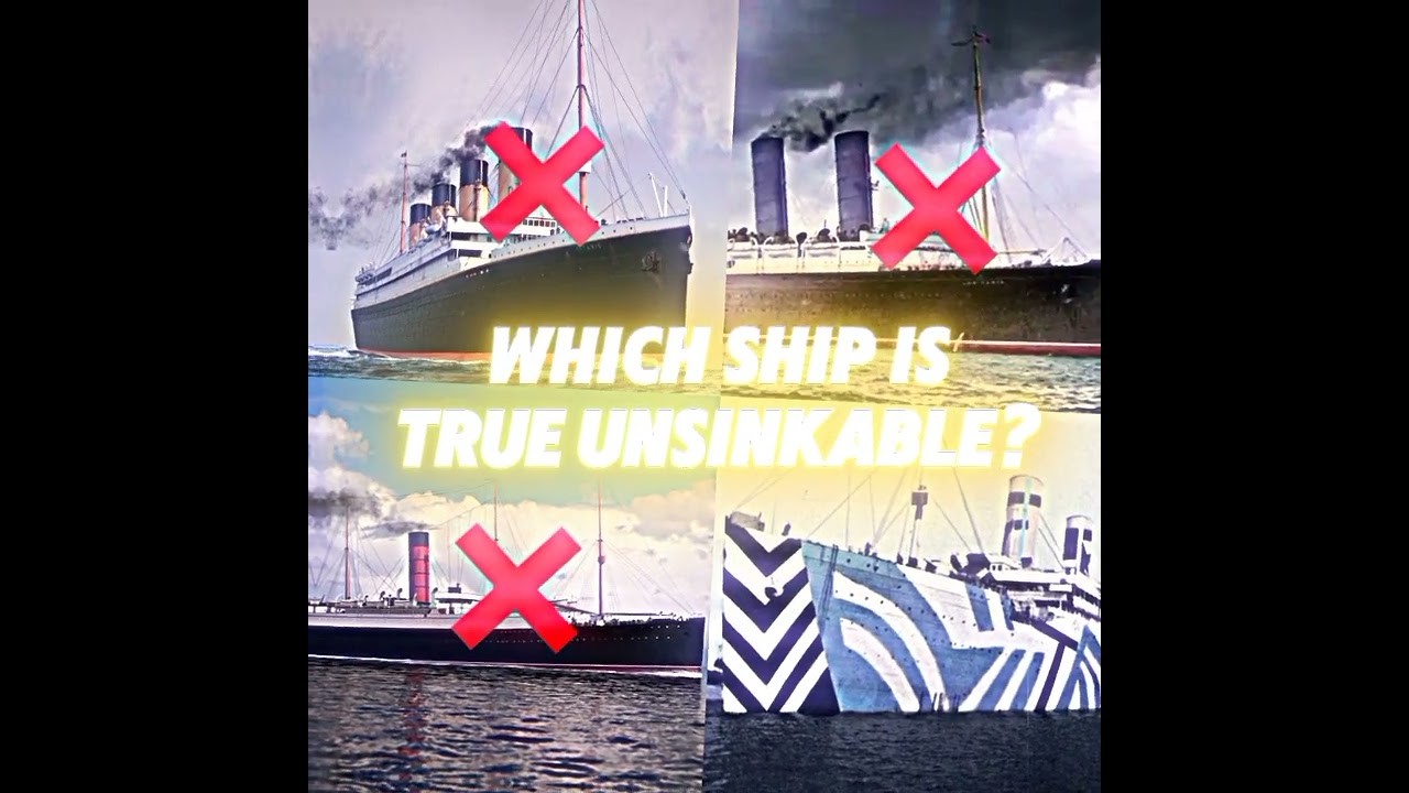 Which ship is true unsinkable? #olympic #titanic #lusitania #carpathia #sinking #ww1 #scrapping