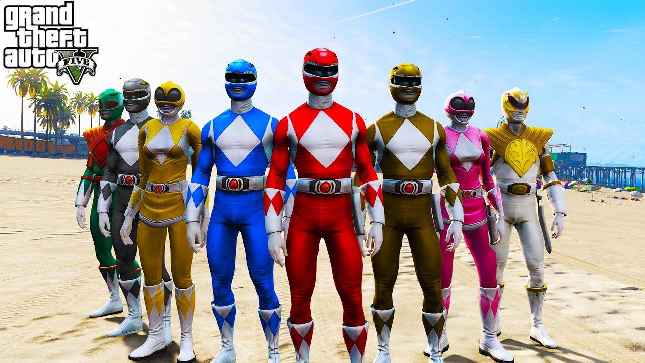 Top Criminal Vs Power Rangers in GTA 5 || biggest fight Top Criminal vs Power ranger || Gta 5 Tamil