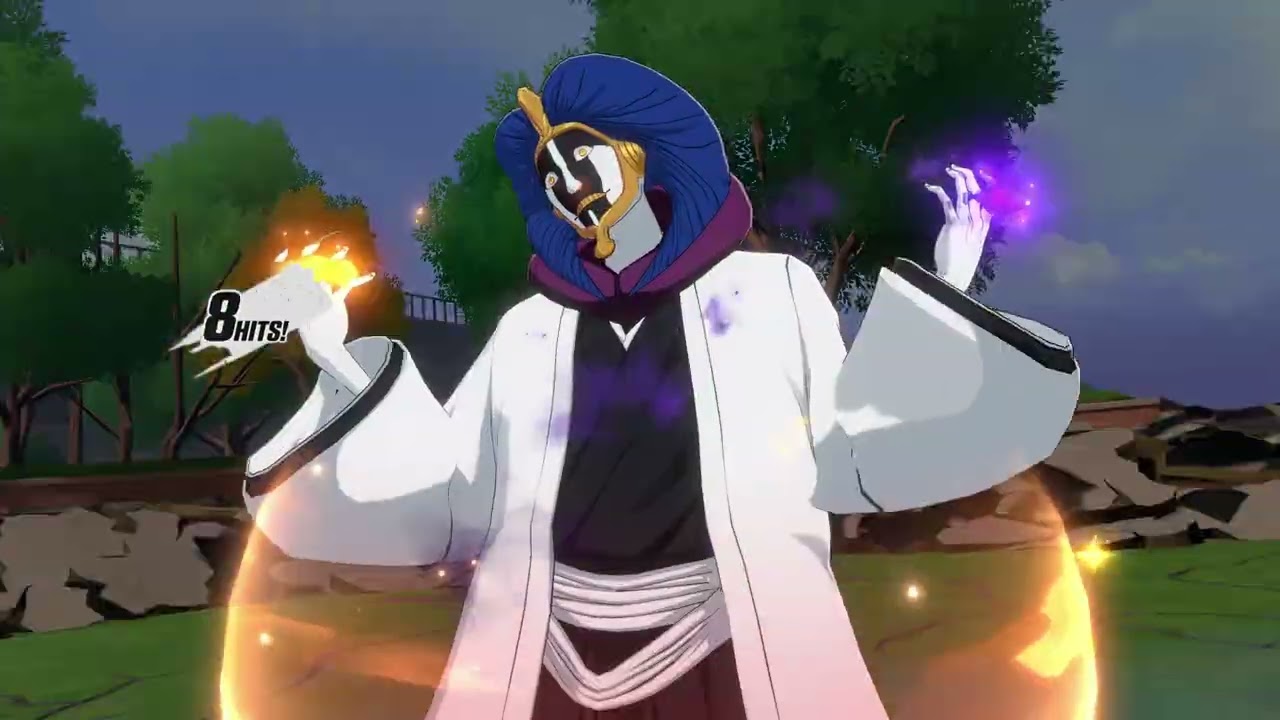 Bleach Soul Resonance Yammy boss solo training [Mayuri]