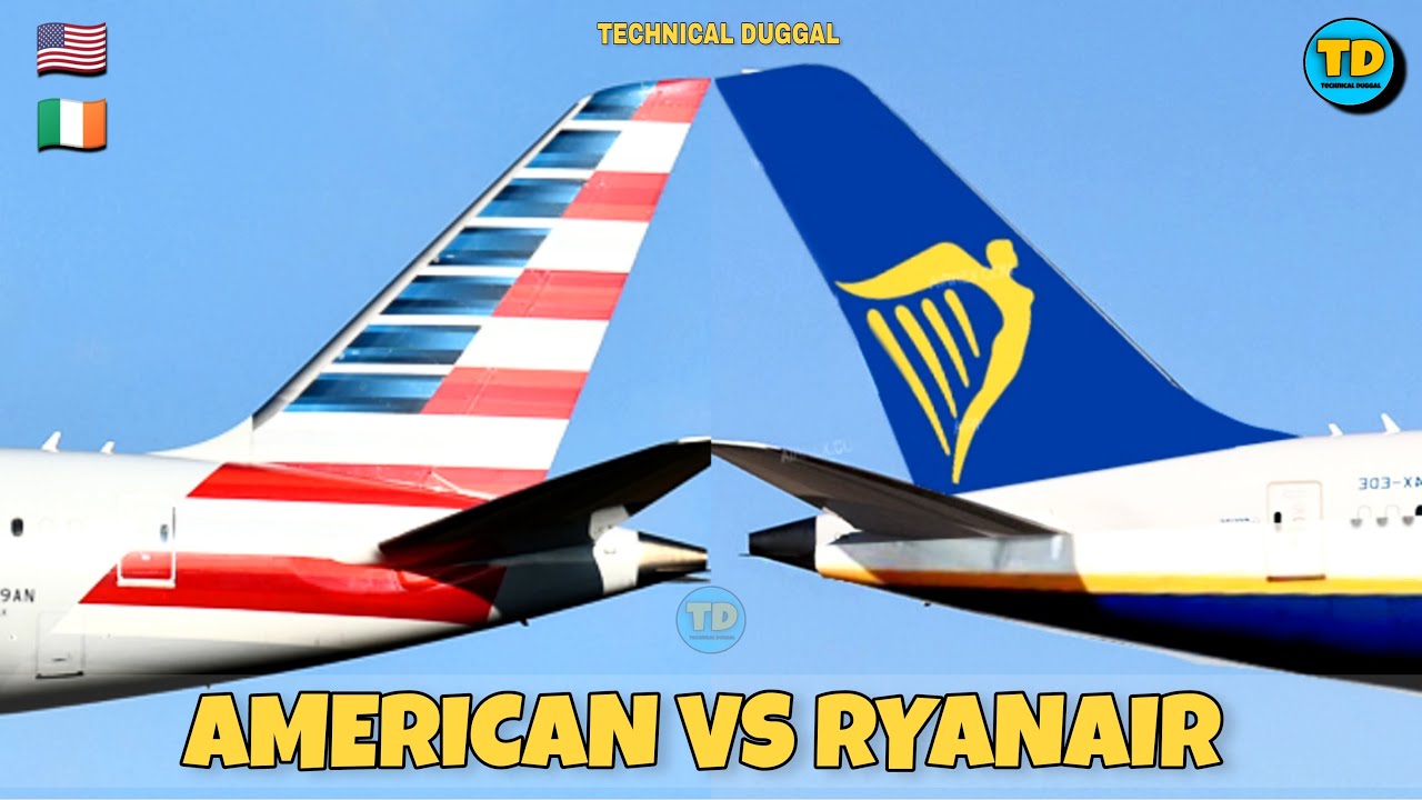 American Airlines Vs Ryanair Comparison 2023! 🇺🇲 Vs 🇮🇪