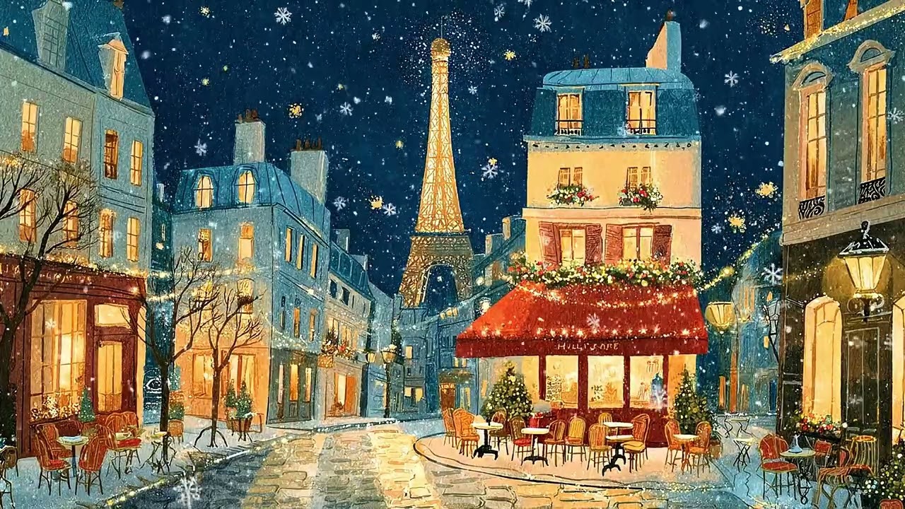 PARIS CAFE 🌆☕ French Instrumental Music — Evening Café Playlist | Piano & Accordion