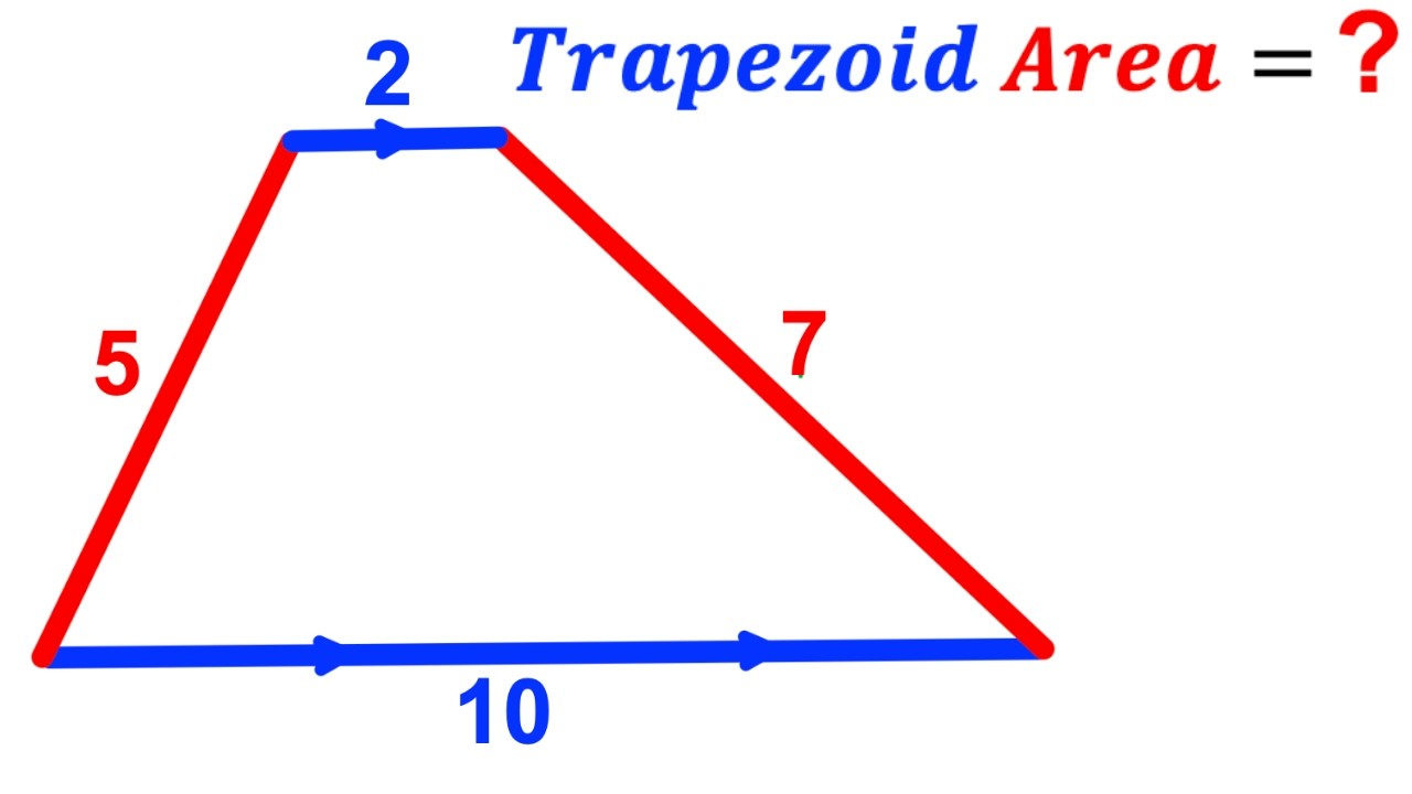 Can you find the area of the Trapezoid? | (Trapezium) | #math #maths | #geometry