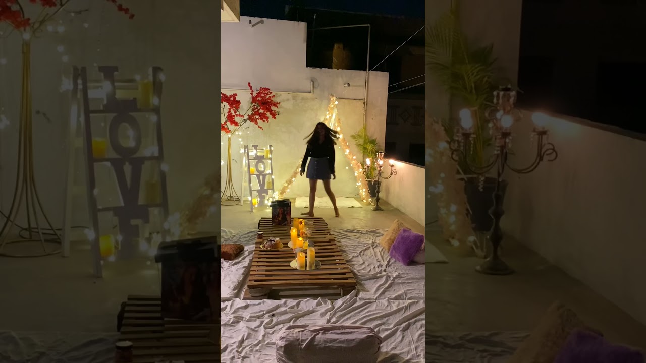 Night terrace party at home #shorts #youtubeshorts #ruchikaasatkar #trend #viral #trending