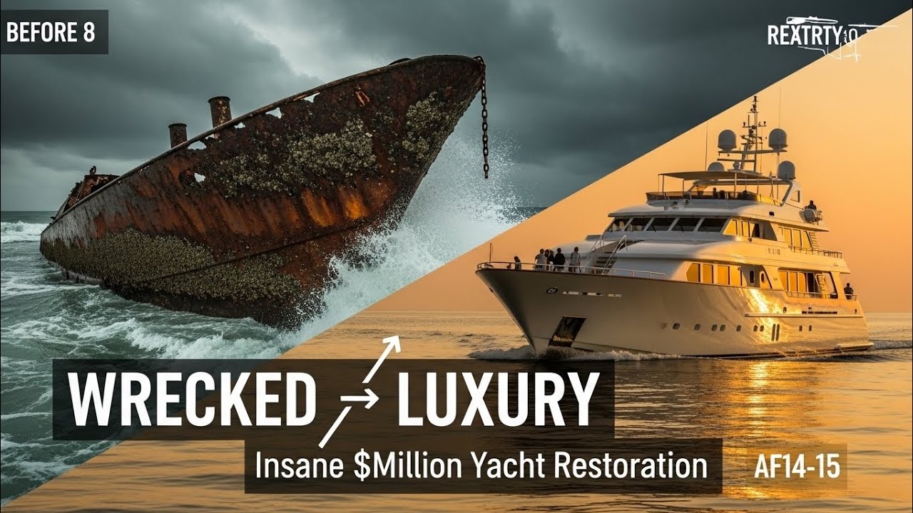 $10M Abandoned Super Yacht Restored | Shocking Before & After
