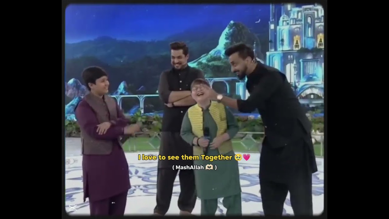Favorite Frame 🥹💗 Please Don't forget to say MashAllah ❤️ #waseembadami #iqrarulhassan #ahmedshah 