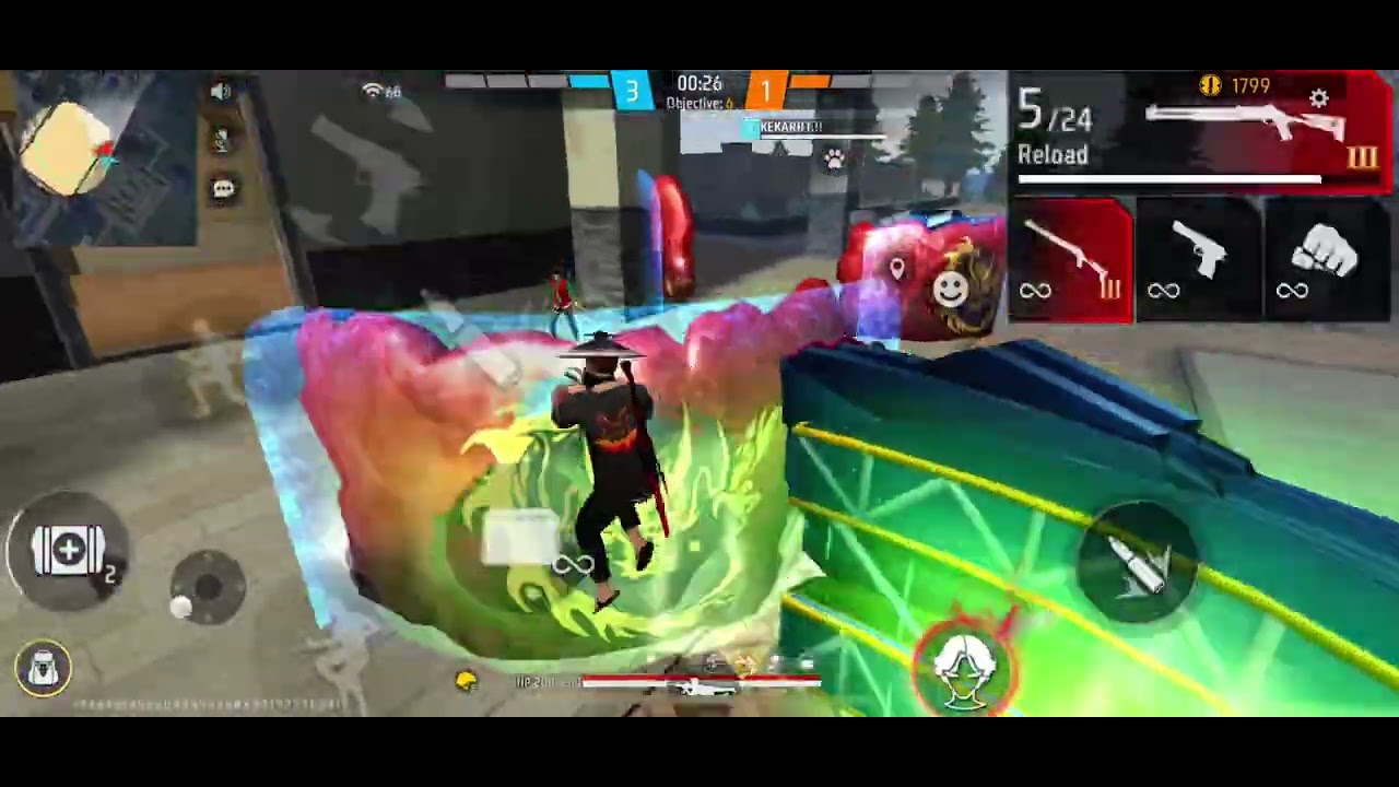 KEKAROT VS VIKRAM ONE TAP ONLY COSTOM #ffoneshoot #costom #ffviral #freestyle #viralvideo 