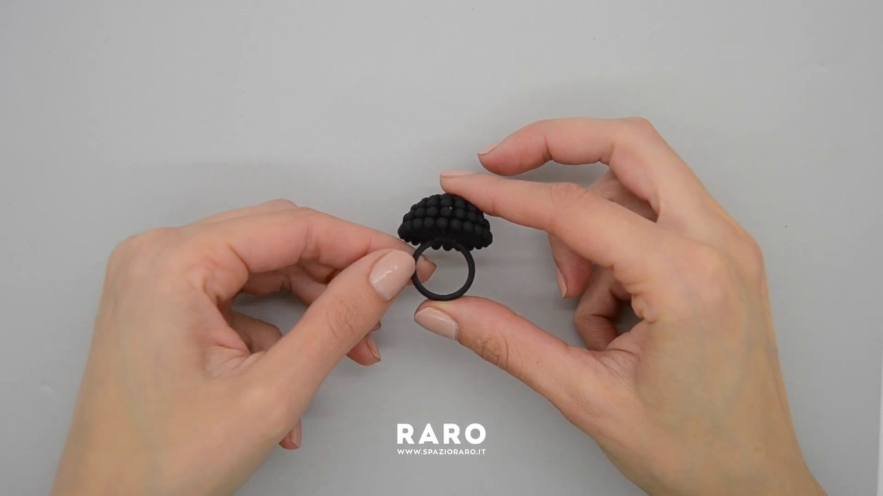 Dandelion Black Ring by Rossella Granata &bull; RARO Jewelry
