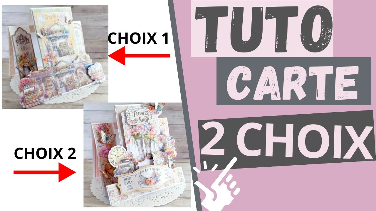 Quel modèle de carte pouvons nous faire avec la collection Flower Shop de Ciao Bella #tutocarte