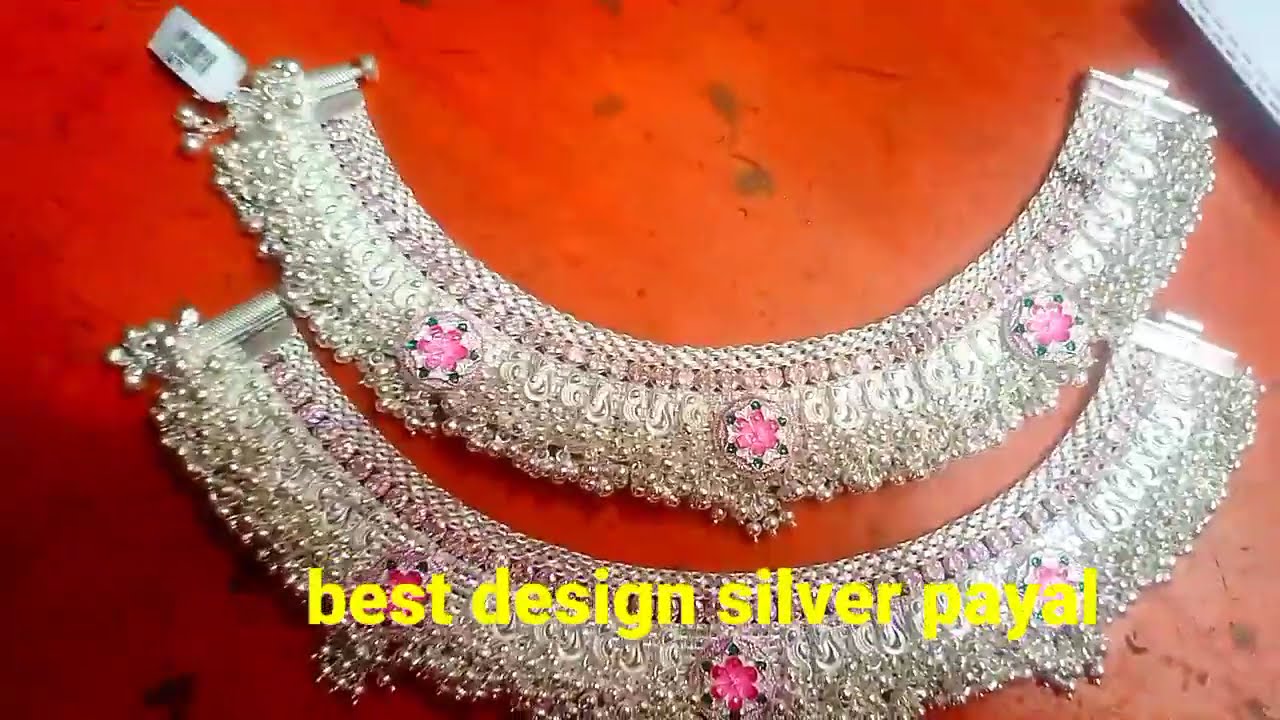 #letest design silver payal# चांदी कि पायल #silver design #best payal#pure silver #