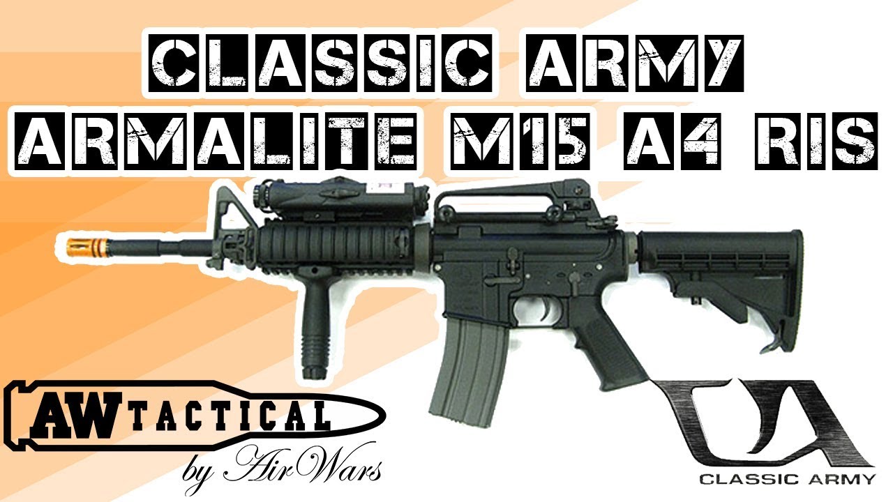Страйкбольный автомат CLASSIC ARMY ARMALITE M15 A4 RIS AR004M