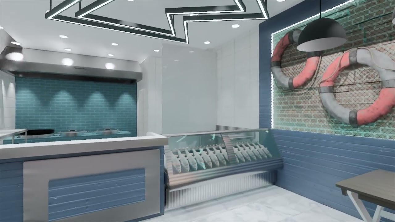 تصميم ديكورات مطعم اسماك للتواصل واتس 0569690764
