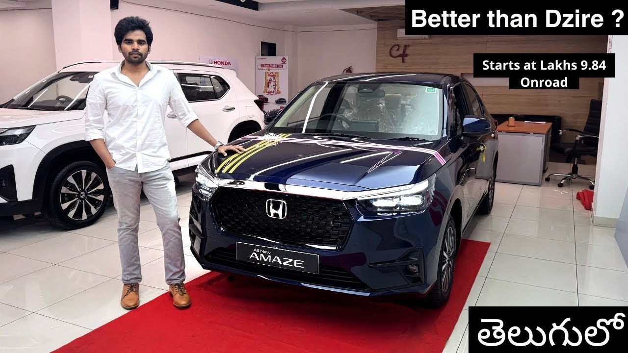 New Honda Amaze 2025 with ADAS | Top Model ZX MT | Detailed Review with Onroad Price List in Telugu