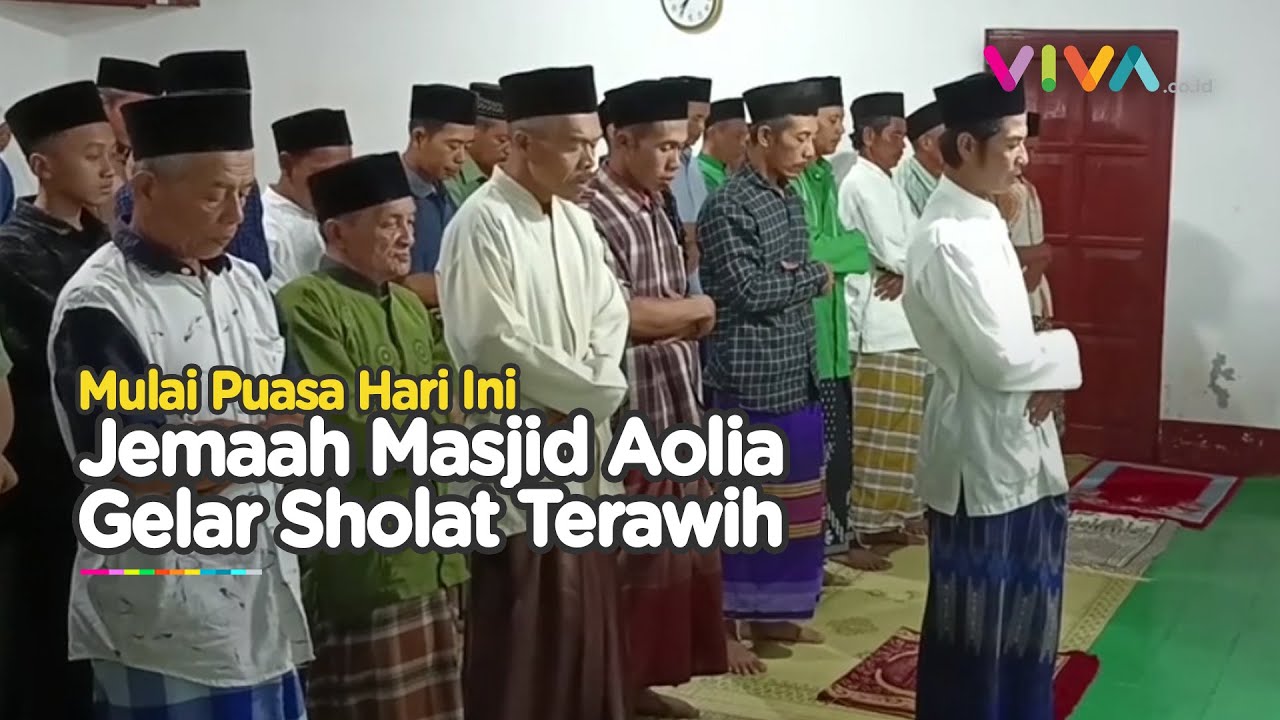 Jemaah Masjid Aolia Gunungkidul Mulai Sholat Tarawih