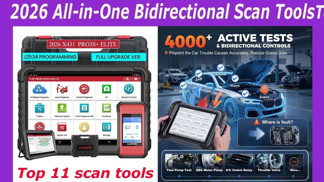 2026 All-in-One Bidirectional Scan 🚗Tools | Top 11 scan 🚗 tools Reviews & Buying Guide!🚗🔥