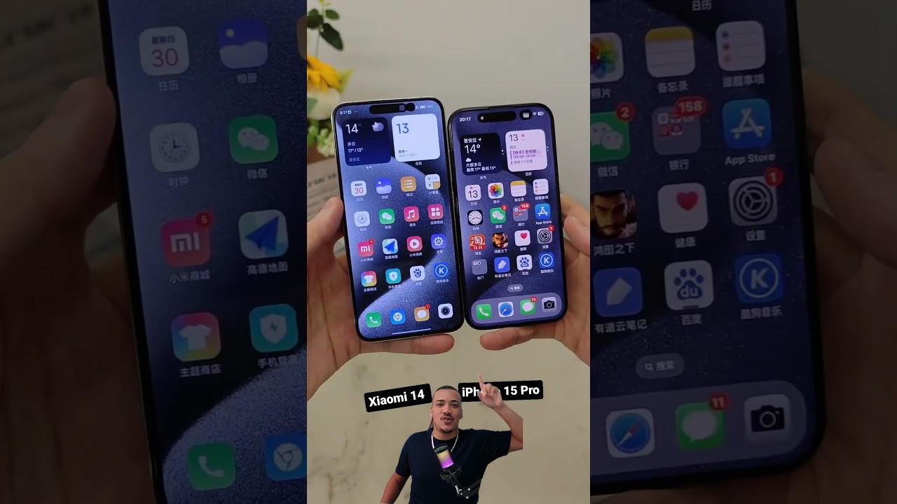 Xiaomi 14 &eacute; igual ao iPhone 15 pro max #dicas #comparativo