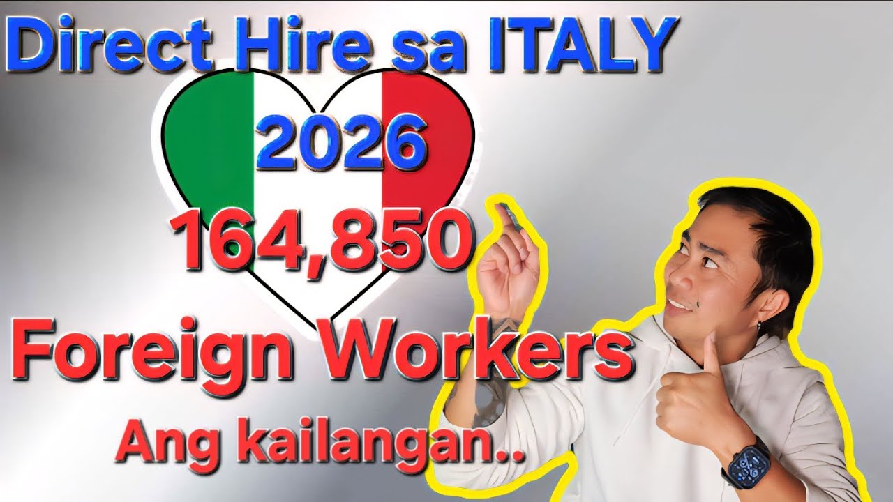 ITALY- DIRECT HIRE 2026 Bukas na!!!!!!!