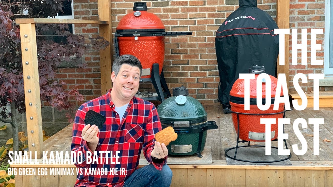 Big green egg vs. Kamado Joe. MiniMax vs. Joe Jr. -  Who makes the best portable ceramic grill?