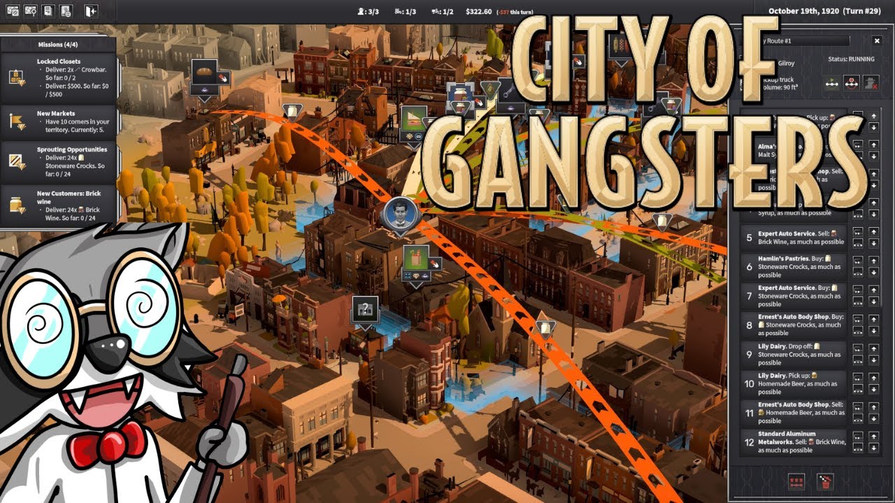 City Of Gangsters Strategy & Tactics Quick Tip: Building A Delivery Route