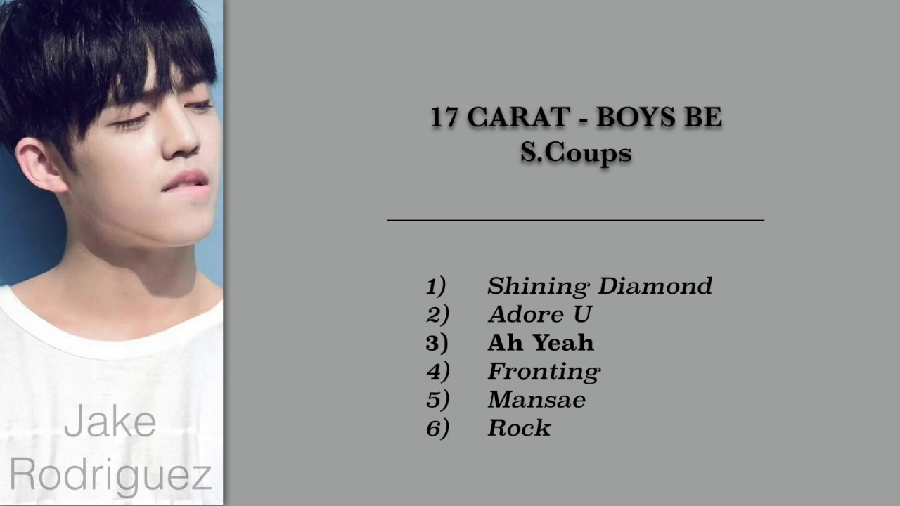 SEVENTEEN - 17 Carat & Boys Be - S.Coups Total Lines