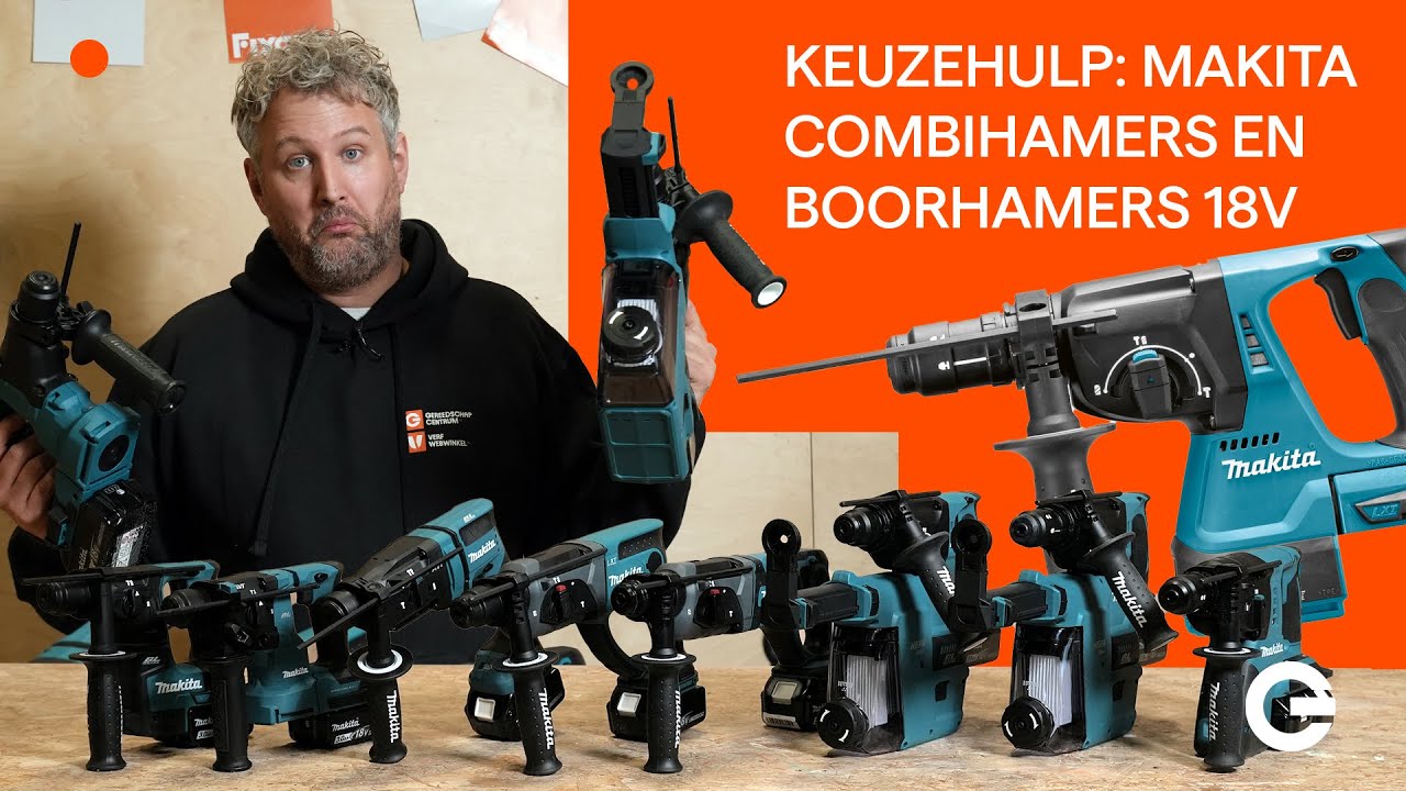 Keuzehulp Makita boorhamer en Makita Combihamer 18V. Welke moet je kiezen?