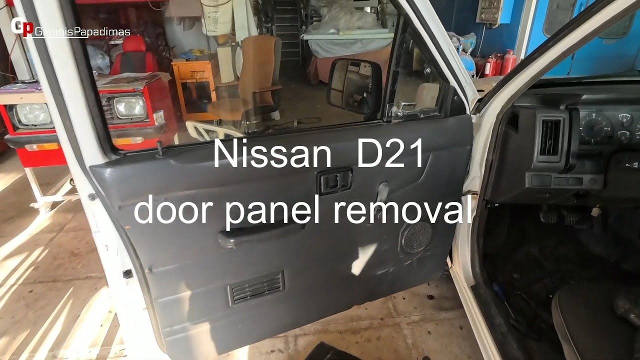 Nissan D21 door panel removal
